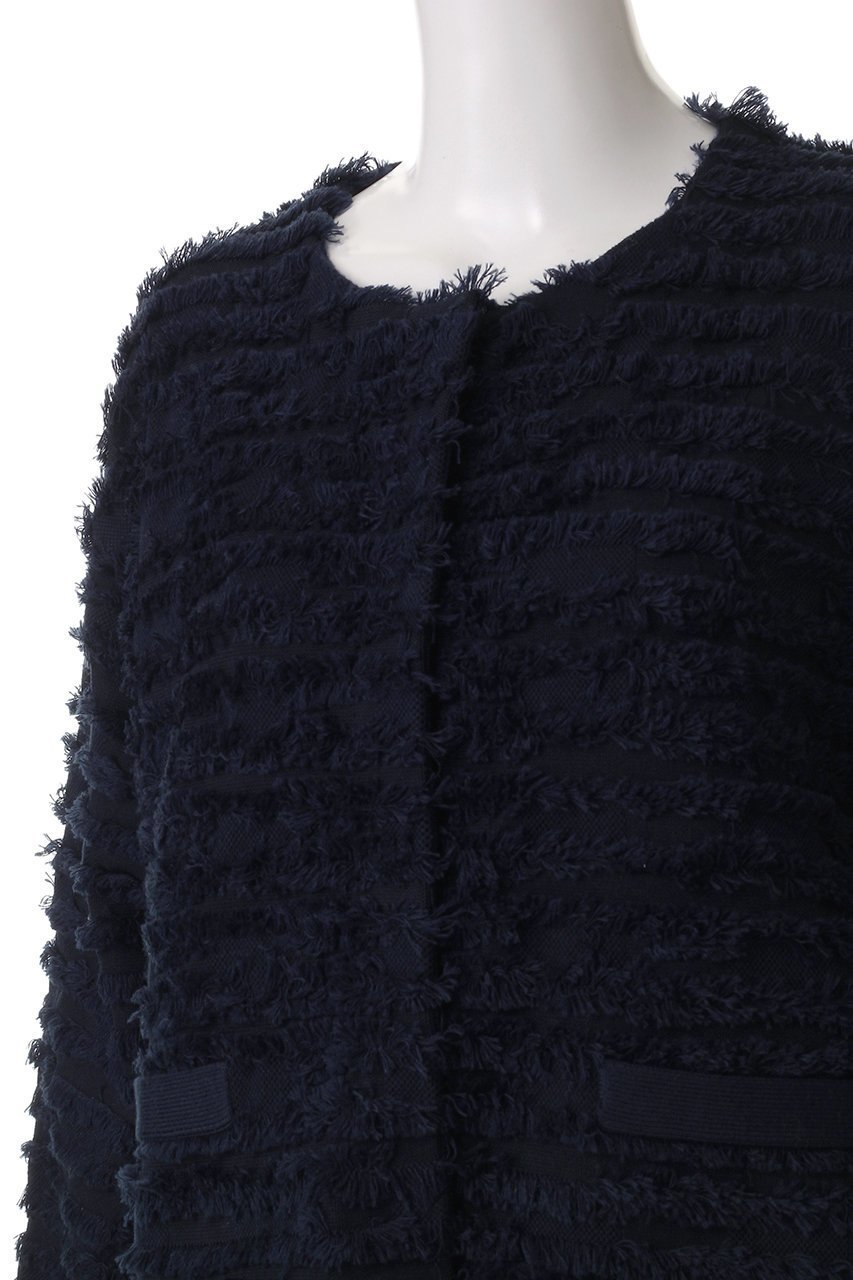 【スリー ドッツ/three dots】のフリンジセーター ジャケット 人気、トレンドファッション・服の通販 founy(ファニー) 　ファッション　Fashion　レディースファッション　Fashion for Women　アウター　Coat / Outerwear Collection　レディースジャケット・軽アウター　Jackets　おすすめ　Recommended / Our Picks　エレガント 上品　Elegant　ジャケット　Jacket, Outerwear　スリーブ　Sleeve, Long Sleeve / Short Sleeve　セットアップ　Set-Up, Coordinated Outfit　フリンジ　Fringe, Tassel　リュクス　Luxury, Elegant, High-End, Chic　ロング　Long, Long-Length　other-5|ID: prp329100004345131 ipo3291000000032918314