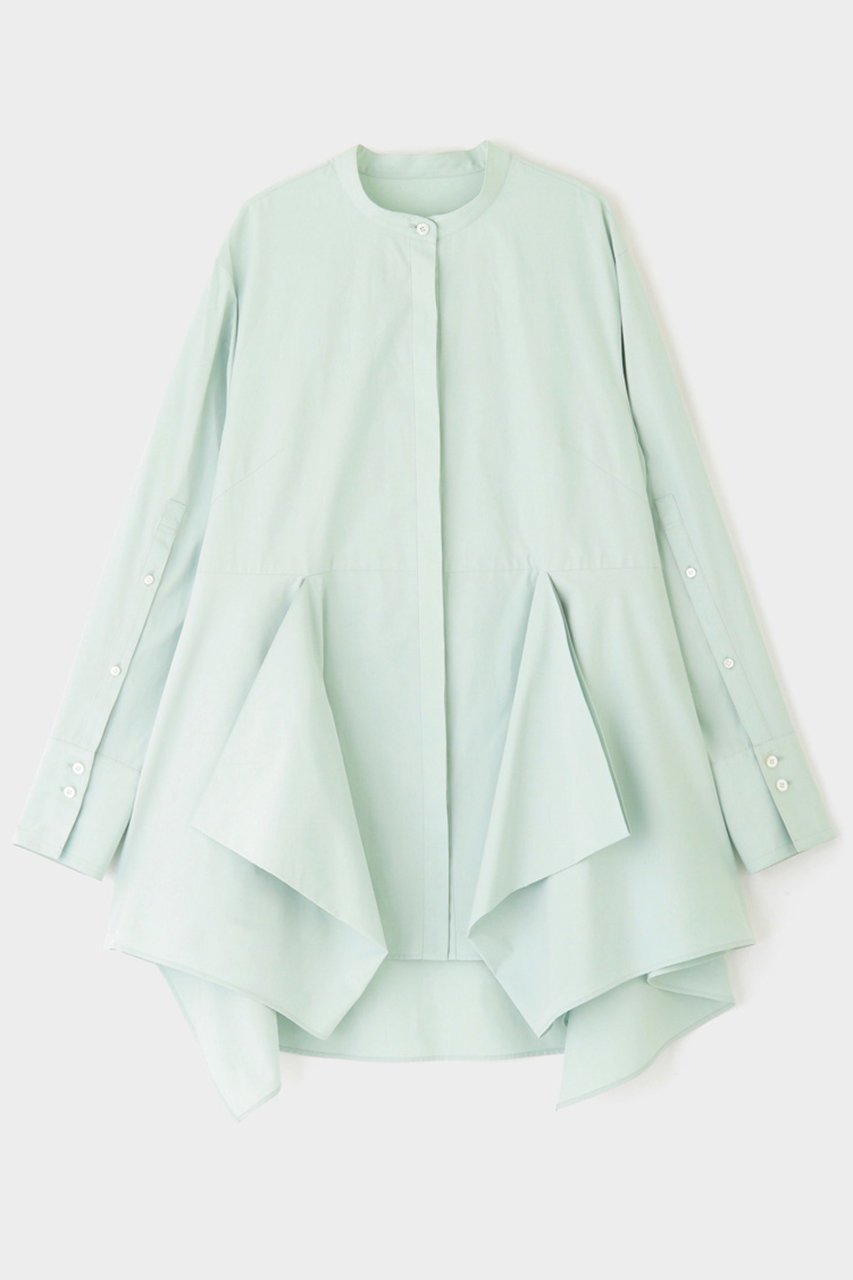 【ル フィル/LE PHIL】のコットンブラウス インテリア・キッズ・メンズ・レディースファッション・服の通販 founy(ファニー) ファッション Fashion レディースファッション Fashion for Women トップス・カットソー Cut & Sew Tops シャツ・ブラウス・オフィスカジュアル Elegant Blouses & Button-Ups コンパクト Compact, Small Size ストレッチ Stretch, Stretchy Fabric スリーブ Sleeve, Long Sleeve / Short Sleeve タフタ Taffeta, Structured Fabric ブロード Broadcloth, Fine Cotton ミックス Mix, Mixed Style ランダム Random, Irregular ロング Long, Long-Length グリーン|ID: prp329100004345132 ipo3291000000032875601