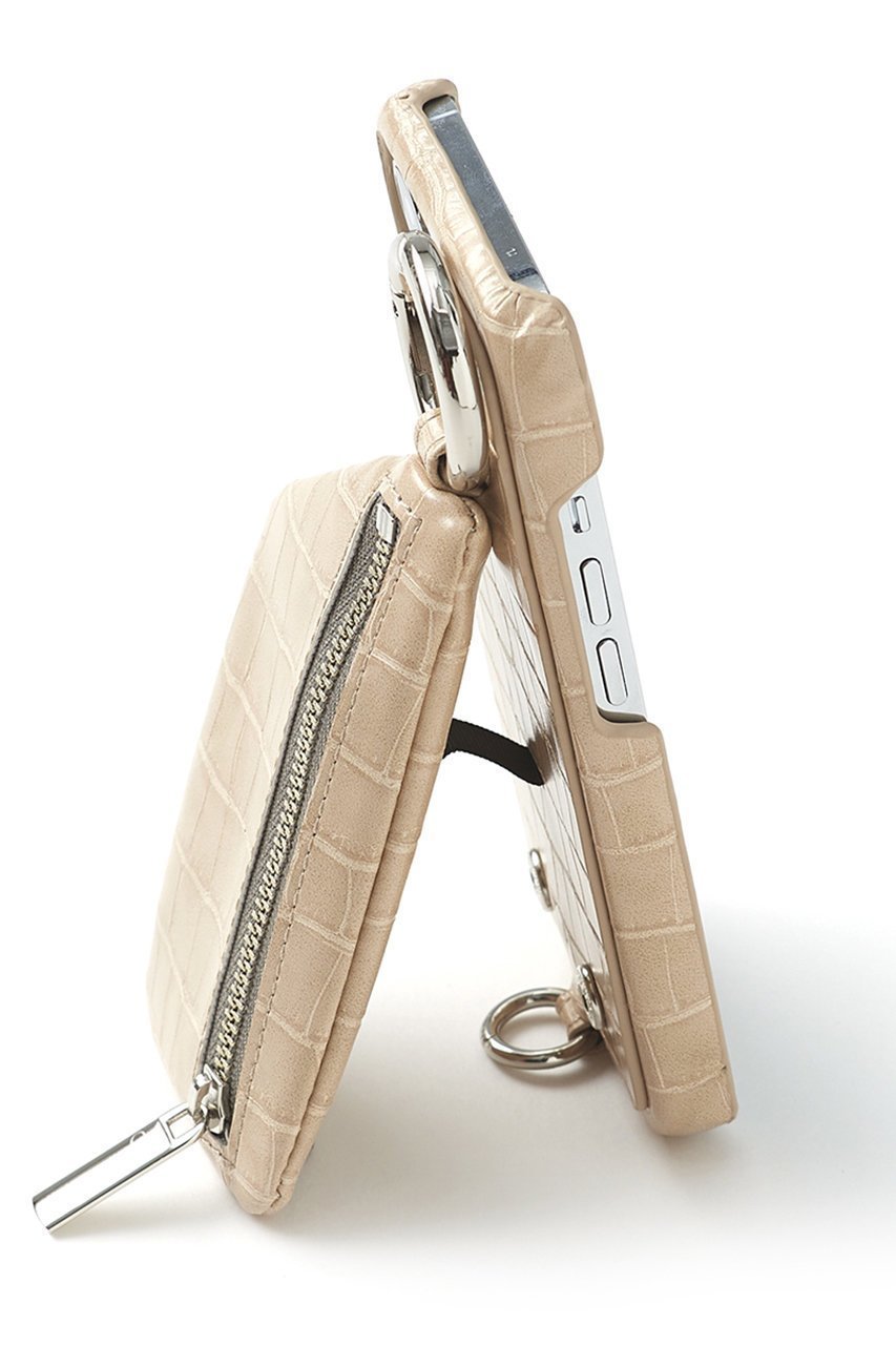 【エジュー/ajew】のiPhone16/16Pro ajew cadenas croco zipphone case shoulder 人気、トレンドファッション・服の通販 founy(ファニー) 　ファッション　Fashion　レディースファッション　WOMEN　アクセサリー　Accessories　カメラ　Camera　クロコ　Croco　シンプル　Simple　ポケット　Pocket　ループ　Loop　おすすめ　Recommend　iPhone アイフォーン　Iphone　other-2|ID: prp329100004346198 ipo3291000000031352957