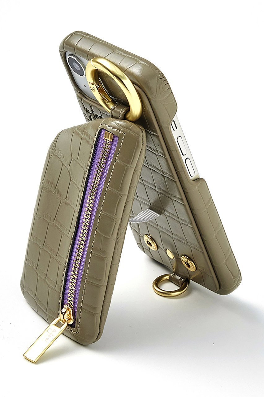 【エジュー/ajew】のiPhone16/16Pro ajew cadenas croco zipphone case shoulder 人気、トレンドファッション・服の通販 founy(ファニー) 　ファッション　Fashion　レディースファッション　Fashion for Women　アクセサリー　Fashion Accessories　カメラ　Camera Accessories　クロコ　Crocodile, Croc Embossed　シンプル　Simple, Minimal　ポケット　Pocket, Pocket Detail　ループ　Loop, Loop Knit　おすすめ　Recommended / Our Picks　iPhone アイフォーン　iPhone　other-2|ID: prp329100004346198 ipo3291000000032815874
