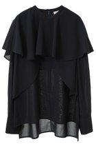 【マルティニーク/martinique】の【l heritage martinique】アルバトロスジョーゼットケープブラウス(取り外し可) ネイビー|ID: prp329100004346203 ipo3291000000035041731