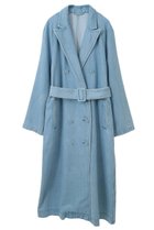 【マルティニーク/martinique】の【l heritage martinique】リヨセルコットンデニムダブルブレストコート ブルー|ID: prp329100004346207 ipo3291000000032705255