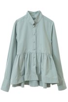 【マルティニーク/martinique】の【l heritage martinique】PL/CO高密度タフタスタンドカラーシャツ ミント|ID: prp329100004346209 ipo3291000000032705270