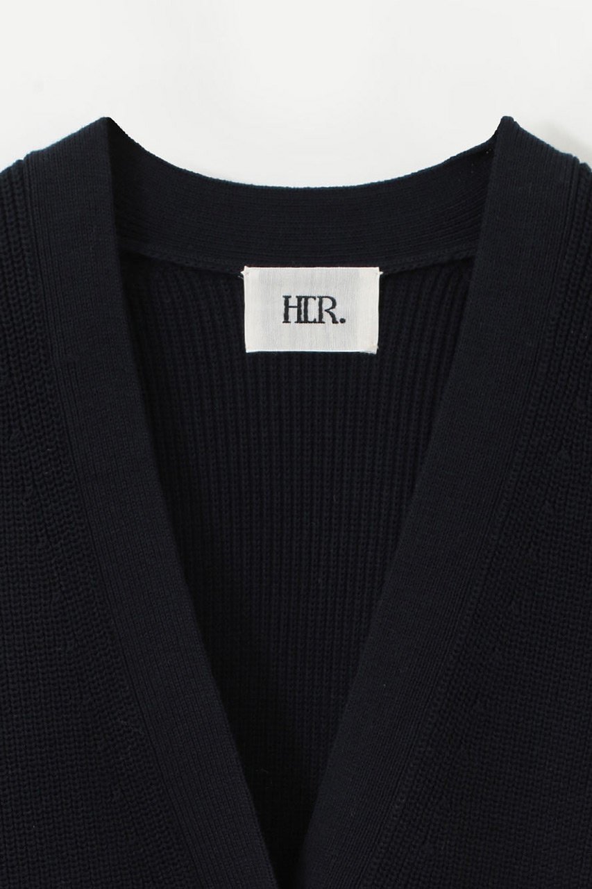 【ハー/HER.】のウエストマーク片畦カーディガン 人気、トレンドファッション・服の通販 founy(ファニー) 　ファッション　Fashion　レディースファッション　Fashion for Women　トップス・カットソー　Cut & Sew Tops　ニット　Knit Tops & Sweaters　カーディガン・羽織り　Layered Style Cardigans　カーディガン　Cardigan, Knitwear　フィット　Fit, Slim Fit　ブラウジング　Blouson Silhouette, Cinched Waist　ペプラム　Peplum, Flared Hem　畦　Ribbed Knit　other-2|ID: prp329100004347174 ipo3291000000032955824