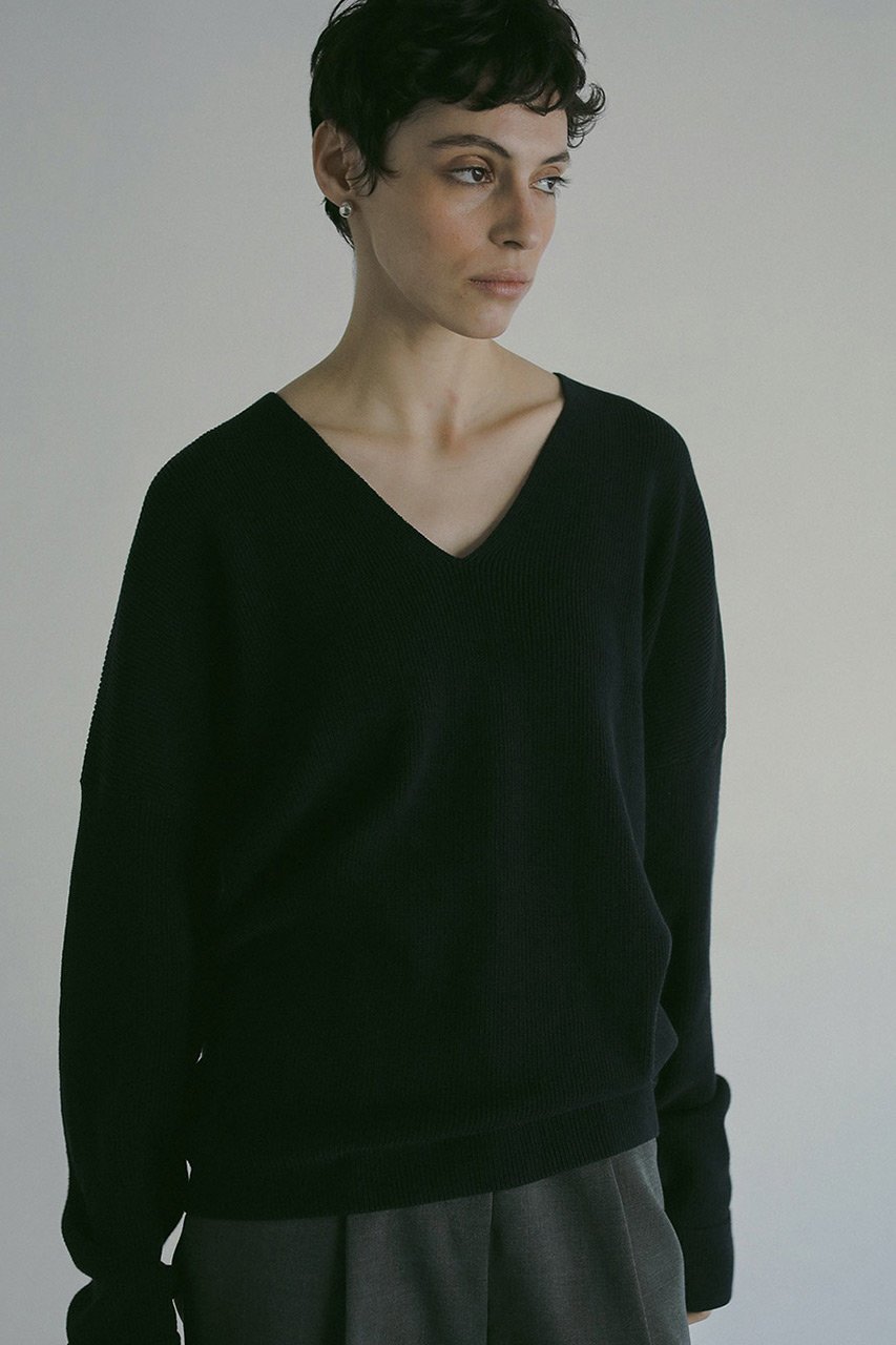 【ハー/HER.】のVネック片畦プルオーバー 人気、トレンドファッション・服の通販 founy(ファニー) 　ファッション　Fashion　レディースファッション　Fashion for Women　トップス・カットソー　Cut & Sew Tops　ニット　Knit Tops & Sweaters　カジュアルプルオーバー・ニットトップス　Pullovers & Knit Tops / Casual Pullovers　Vネックトップス　V-Neck Tops / V-Cut Neckline Shirts　ミドル　Middle Length, Mid Height　再入荷　Restock / Back in Stock　春　Spring　畦　Ribbed Knit　other-3|ID: prp329100004347175 ipo3291000000032947628