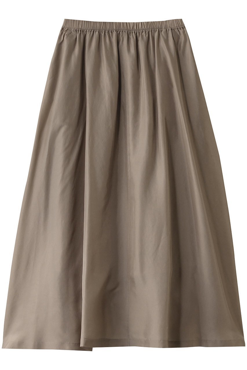 【ハウス オブ ロータス/HOUSE OF LOTUS】のシルクハブタエフレアスカート インテリア・キッズ・メンズ・レディースファッション・服の通販 founy(ファニー) 　ファッション　Fashion　レディースファッション　Fashion for Women　スカート　Skirts　Aライン・フレアスカート　A-Line & Flared Skirts　ロングスカート　Long Skirts / Maxi & Midi Skirts　シルク　Silk, 100% Silk　ドレープ　Drape, Draping Fabric　ベーシック　Basic, Essential　ロング　Long, Long-Length　エレガント 上品　Elegant　グレージュ|ID: prp329100004347992 ipo3291000000034952456