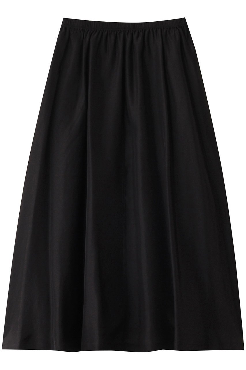 【ハウス オブ ロータス/HOUSE OF LOTUS】のシルクハブタエフレアスカート インテリア・キッズ・メンズ・レディースファッション・服の通販 founy(ファニー) 　ファッション　Fashion　レディースファッション　Fashion for Women　スカート　Skirts　Aライン・フレアスカート　A-Line & Flared Skirts　ロングスカート　Long Skirts / Maxi & Midi Skirts　シルク　Silk, 100% Silk　ドレープ　Drape, Draping Fabric　ベーシック　Basic, Essential　ロング　Long, Long-Length　エレガント 上品　Elegant　ブラック|ID: prp329100004347992 ipo3291000000034952460
