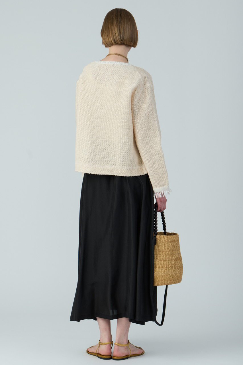 【ハウス オブ ロータス/HOUSE OF LOTUS】のシルクハブタエフレアスカート 人気、トレンドファッション・服の通販 founy(ファニー) 　ファッション　Fashion　レディースファッション　Fashion for Women　スカート　Skirts　Aライン・フレアスカート　A-Line & Flared Skirts　ロングスカート　Long Skirts / Maxi & Midi Skirts　シルク　Silk, 100% Silk　ドレープ　Drape, Draping Fabric　ベーシック　Basic, Essential　ロング　Long, Long-Length　エレガント 上品　Elegant　other-8|ID: prp329100004347992 ipo3291000000034952471