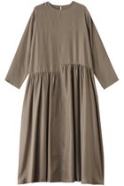 【ハウス オブ ロータス/HOUSE OF LOTUS】のシルクハブタエアシンメトリーワンピース グレージュ|ID: prp329100004347993 ipo3291000000032874846