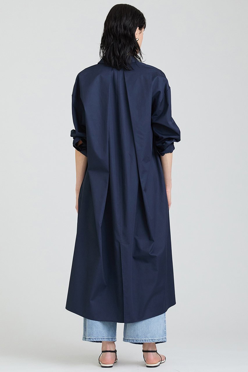 【ハウス オブ ロータス/HOUSE OF LOTUS】のコットンサテンシャツワンピース 人気、トレンドファッション・服の通販 founy(ファニー) 　ファッション　Fashion　レディースファッション　Fashion for Women　ワンピース　Dresses　シャツワンピース / 1枚で着映えコーデ　Shirt Dresses　チュニック　Tunic Tops & Dresses　サテン　Satin, Glossy Fabric　シンプル　Simple, Minimal　チュニック　Tunic, Long Top　フォルム　Silhouette, Form　プリーツ　Pleats, Pleated　ボックス　Boxy, Box Shape　ロング　Long, Long-Length　エレガント 上品　Elegant　other-4|ID: prp329100004348003 ipo3291000000032870138