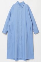 【ハウス オブ ロータス/HOUSE OF LOTUS】のコットンサテンシャツワンピース 人気、トレンドファッション・服の通販 founy(ファニー) ファッション Fashion レディースファッション Fashion for Women ワンピース Dresses シャツワンピース / 1枚で着映えコーデ Shirt Dresses チュニック Tunic Tops & Dresses サテン Satin, Glossy Fabric シンプル Simple, Minimal チュニック Tunic, Long Top フォルム Silhouette, Form プリーツ Pleats, Pleated ボックス Boxy, Box Shape ロング Long, Long-Length エレガント 上品 Elegant thumbnail サックス|ID: prp329100004348003 ipo3291000000034952409