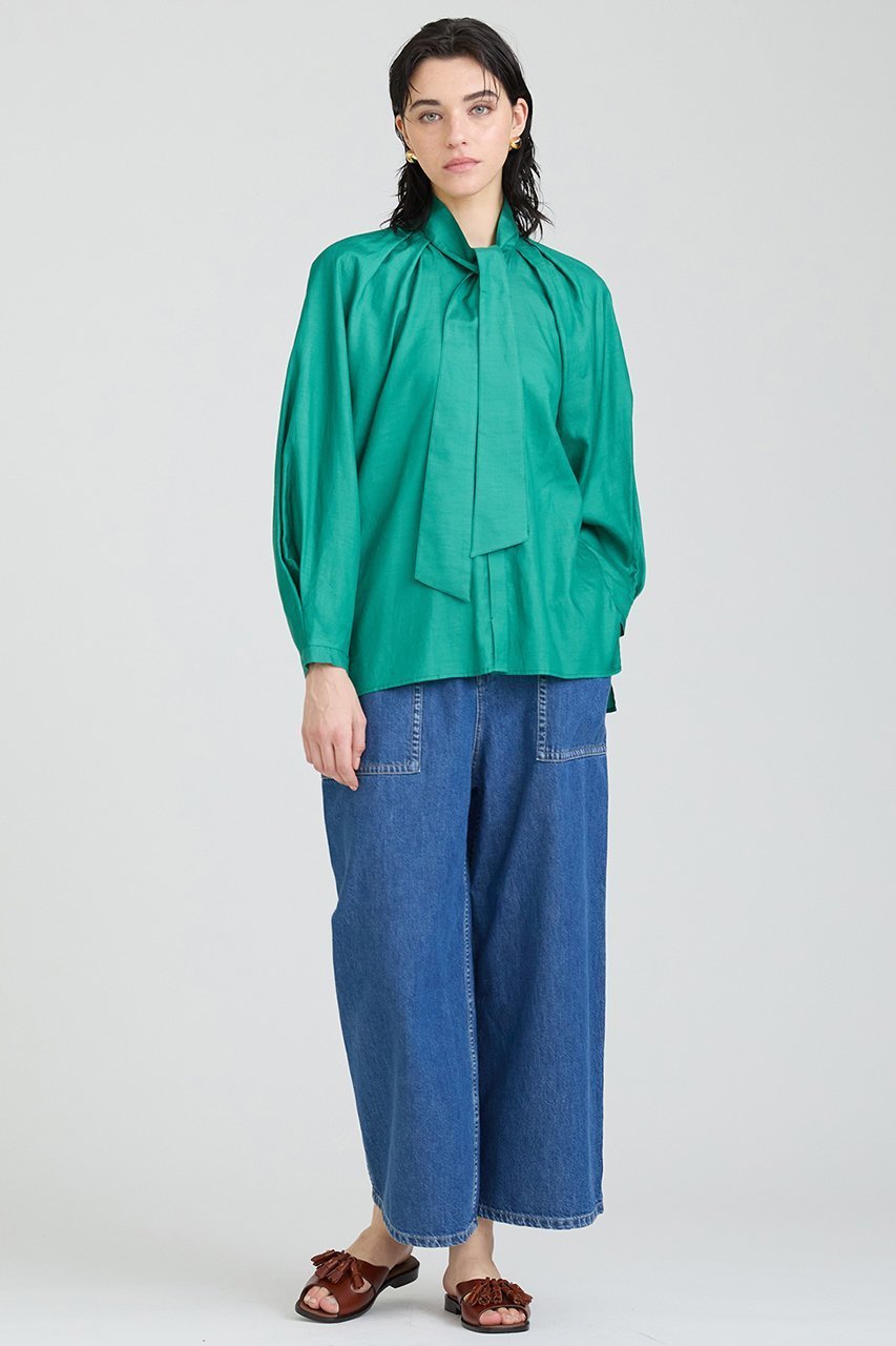 【ハウス オブ ロータス/HOUSE OF LOTUS】のダスティーツイルフォルムスリーブブラウス 人気、トレンドファッション・服の通販 founy(ファニー) 　ファッション　Fashion　レディースファッション　Fashion for Women　トップス・カットソー　Cut & Sew Tops　シャツ・ブラウス・オフィスカジュアル　Elegant Blouses & Button-Ups　コンパクト　Compact, Small Size　スリーブ　Sleeve, Long Sleeve / Short Sleeve　ロング　Long, Long-Length　ヴィンテージ　Vintage Style　other-3|ID: prp329100004348006 ipo3291000000034952426