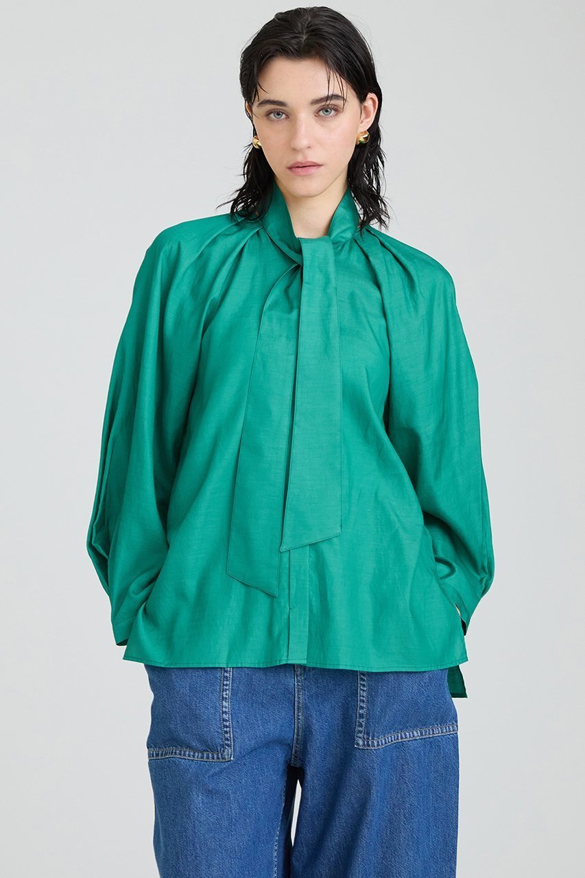 【ハウス オブ ロータス/HOUSE OF LOTUS】のダスティーツイルフォルムスリーブブラウス 人気、トレンドファッション・服の通販 founy(ファニー) 　ファッション　Fashion　レディースファッション　Fashion for Women　トップス・カットソー　Cut & Sew Tops　シャツ・ブラウス・オフィスカジュアル　Elegant Blouses & Button-Ups　コンパクト　Compact, Small Size　スリーブ　Sleeve, Long Sleeve / Short Sleeve　ロング　Long, Long-Length　ヴィンテージ　Vintage Style　other-7|ID: prp329100004348006 ipo3291000000034952430