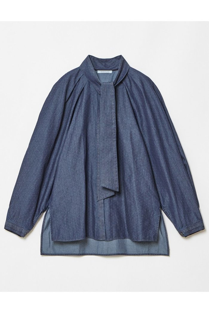 【ハウス オブ ロータス/HOUSE OF LOTUS】のデニムドビーフォルムスリーブブラウス インテリア・キッズ・メンズ・レディースファッション・服の通販 founy(ファニー) https://founy.com/ ファッション Fashion レディースファッション WOMEN トップス・カットソー Tops/Tshirt シャツ/ブラウス Shirts/Blouses イタリア Italy インディゴ Indigo エレガント 上品 Elegant スリーブ Sleeve デニム Denim ロング Long |ID: prp329100004348008 ipo3291000000030357495