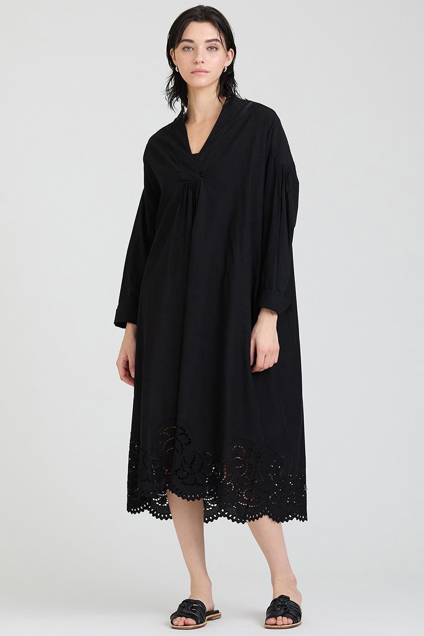 【ハウス オブ ロータス/HOUSE OF LOTUS】のシフリーロングワンピース 人気、トレンドファッション・服の通販 founy(ファニー) 　ファッション　Fashion　レディースファッション　Fashion for Women　ワンピース　Dresses　チュニック　Tunic Tops & Dresses　スカラップ　Scallop, Scalloped Edge　チュニック　Tunic, Long Top　フラワー　Flower, Floral　モチーフ　Motif, Design Theme　ロング　Long, Long-Length　エレガント 上品　Elegant　other-8|ID: prp329100004348010 ipo3291000000032878786