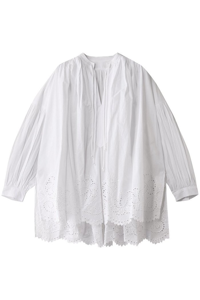 【ハウス オブ ロータス/HOUSE OF LOTUS】のシフリーチュニックブラウス インテリア・キッズ・メンズ・レディースファッション・服の通販 founy(ファニー) https://founy.com/ ファッション Fashion レディースファッション Fashion for Women トップス・カットソー Cut & Sew Tops シャツ・ブラウス・オフィスカジュアル Elegant Blouses & Button-Ups インド Indian Textile スカラップ Scallop, Scalloped Edge スピンドル Spindle, Drawcord スリーブ Sleeve, Long Sleeve / Short Sleeve チュニック Tunic, Long Top フラワー Flower, Floral モチーフ Motif, Design Theme ロング Long, Long-Length エレガント 上品 Elegant |ID: prp329100004348012 ipo3291000000032860156