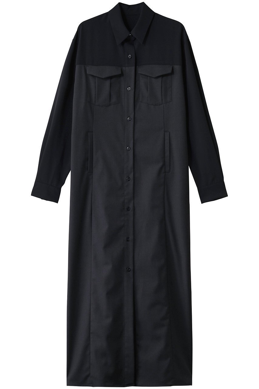 【リムアーク/RIM.ARK】のUrban shirt OP/ワンピース インテリア・キッズ・メンズ・レディースファッション・服の通販 founy(ファニー) 　ファッション　Fashion　レディースファッション　WOMEN　ワンピース　Dress　チュニック　Tunic　スニーカー　Sneakers　チュニック　Tunic　ツイル　Twill　ドッキング　Docking　バランス　Balance　ビスチェ　Bustier　ロング　Long　グレー|ID: prp329100004348040 ipo3291000000032377033
