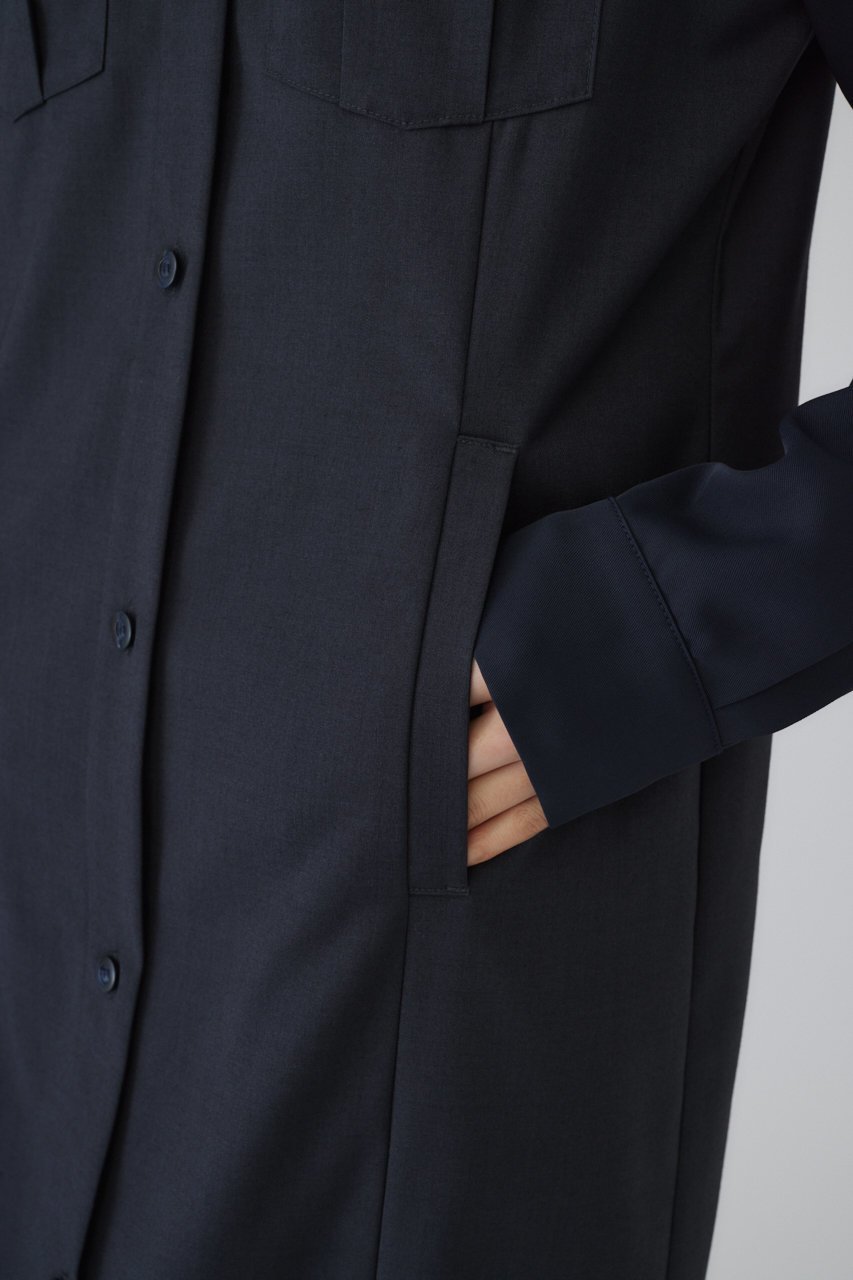 【リムアーク/RIM.ARK】のUrban shirt OP/ワンピース 人気、トレンドファッション・服の通販 founy(ファニー) 　ファッション　Fashion　レディースファッション　Fashion for Women　ワンピース　Dresses　チュニック　Tunic Tops & Dresses　スニーカー　Sneakers, Trainers　チュニック　Tunic, Long Top　ツイル　Twist, Twisted Detail　ドッキング　Docking, Mixed Material　バランス　Balance, Style Balance　ビスチェ　Bustier, Corset Top　ロング　Long, Long-Length　other-8|ID: prp329100004348040 ipo3291000000034969425