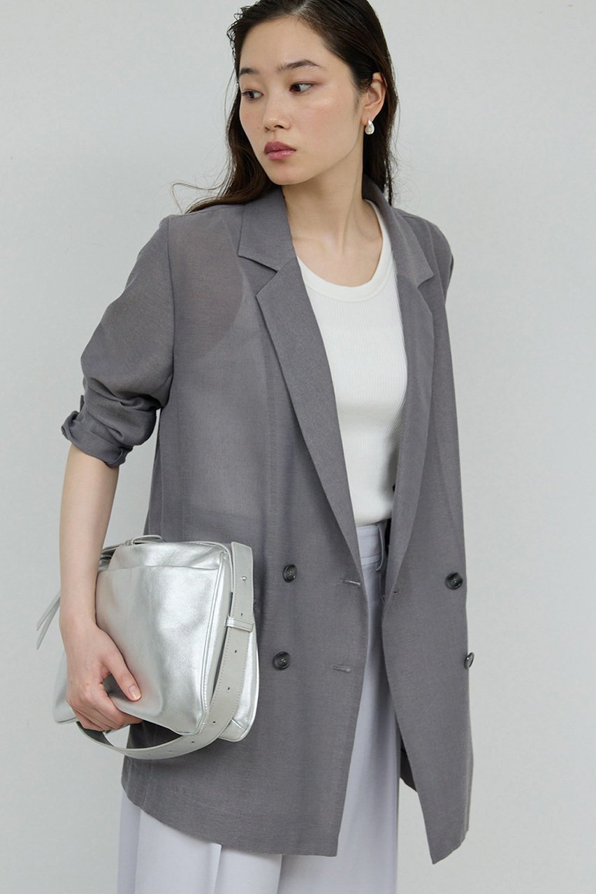 【ガリャルダガランテ/GALLARDAGALANTE】のメッシュジャケット 人気、トレンドファッション・服の通販 founy(ファニー) 　ファッション　Fashion　レディースファッション　Fashion for Women　アウター　Coat / Outerwear Collection　レディースジャケット・軽アウター　Jackets　シアー　Sheer, See-Through　ジャケット　Jacket, Outerwear　ダブル　Double, Double-Breasted　デニム　Denim, Jeans Material　トレンド　Trend, Trending Now　フォーマル　Formal, Dressy　マニッシュ　Mannish, Boyish　メッシュ　Mesh, Net Fabric　ビジネス 仕事 通勤　Business / Work / Commuting　春　Spring　楽ちん　Easy Fit, Comfortable　秋　Autumn　 other-1|ID: prp329100004348045 ipo3291000000032958309