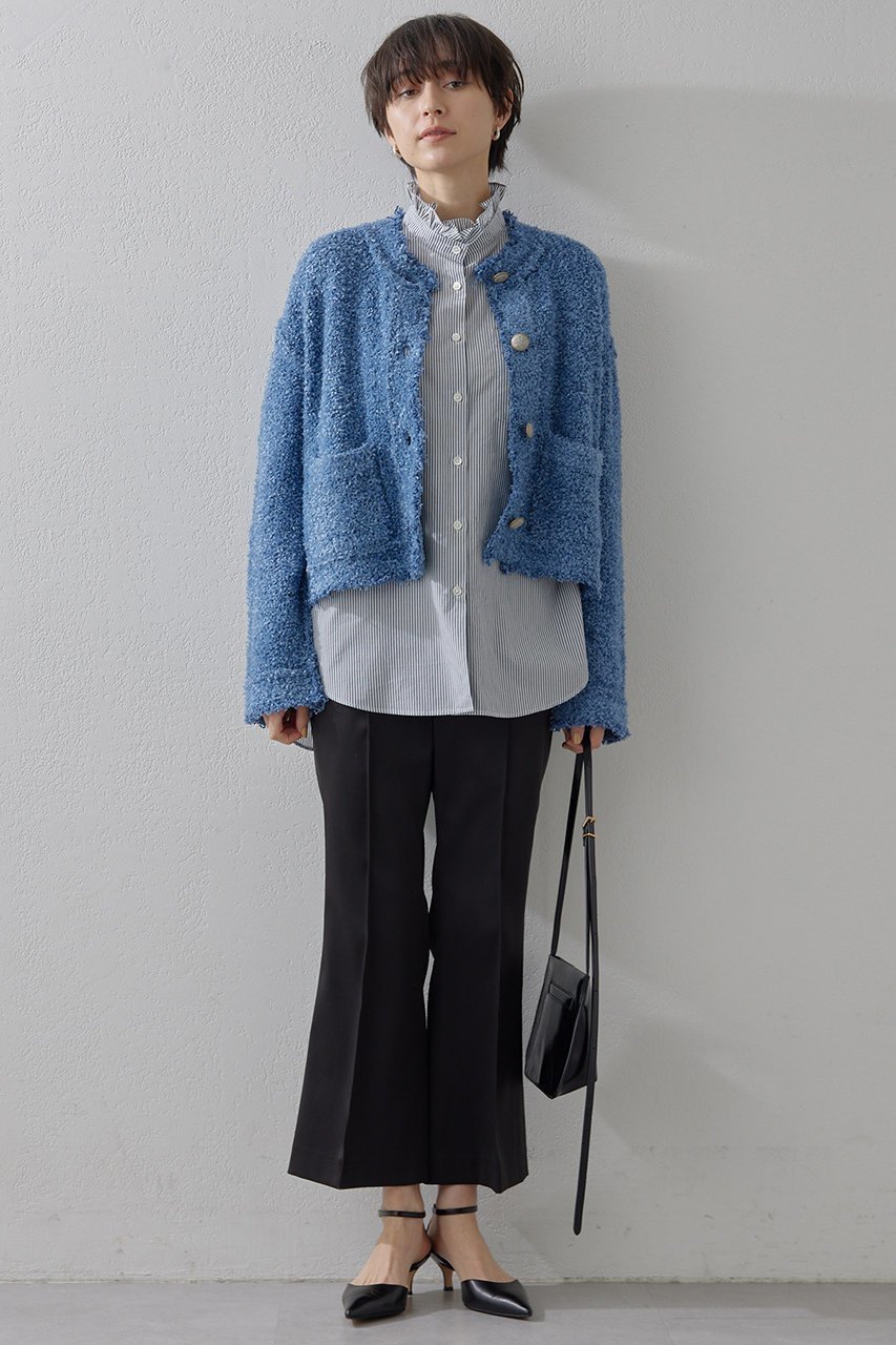 【ウィムガゼット/Whim Gazette】のニットTWEEDYジャケット 人気、トレンドファッション・服の通販 founy(ファニー) 　ファッション　Fashion　レディースファッション　WOMEN　アウター　Coat Outerwear　ジャケット　Jackets　おすすめ　Recommend　ジャケット　Jacket　ストレッチ　Stretch　ツイード　Tweed　デニム　Denim　バランス　Balance　フォーマル　Formal　ボトム　Bottom　other-6|ID: prp329100004348060 ipo3291000000031352767
