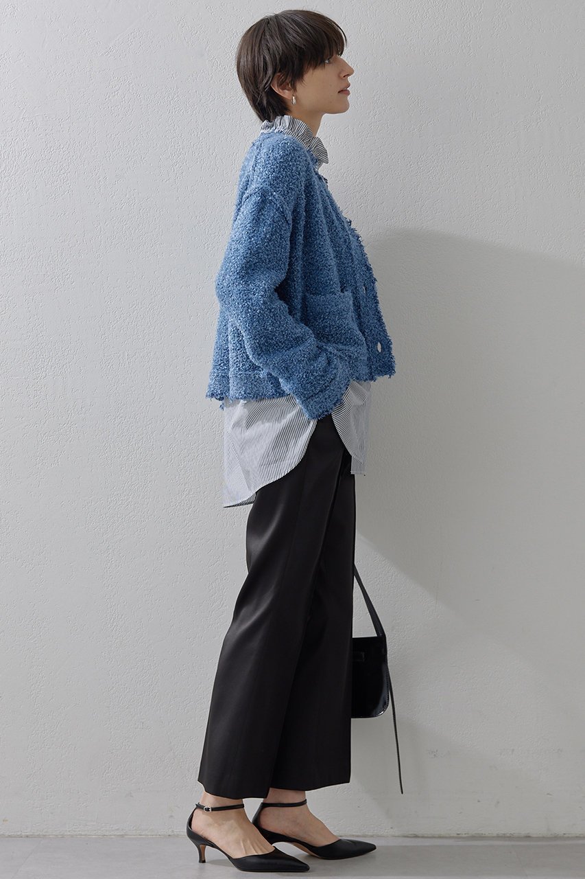 【ウィムガゼット/Whim Gazette】のニットTWEEDYジャケット 人気、トレンドファッション・服の通販 founy(ファニー) 　ファッション　Fashion　レディースファッション　Fashion for Women　アウター　Coat / Outerwear Collection　レディースジャケット・軽アウター　Jackets　おすすめ　Recommended / Our Picks　ジャケット　Jacket, Outerwear　ストレッチ　Stretch, Stretchy Fabric　ツイード　Twill, Twill Weave　デニム　Denim, Jeans Material　バランス　Balance, Style Balance　フォーマル　Formal, Dressy　ボトム　Bottoms, Lower Wear　other-5|ID: prp329100004348060 ipo3291000000032919233