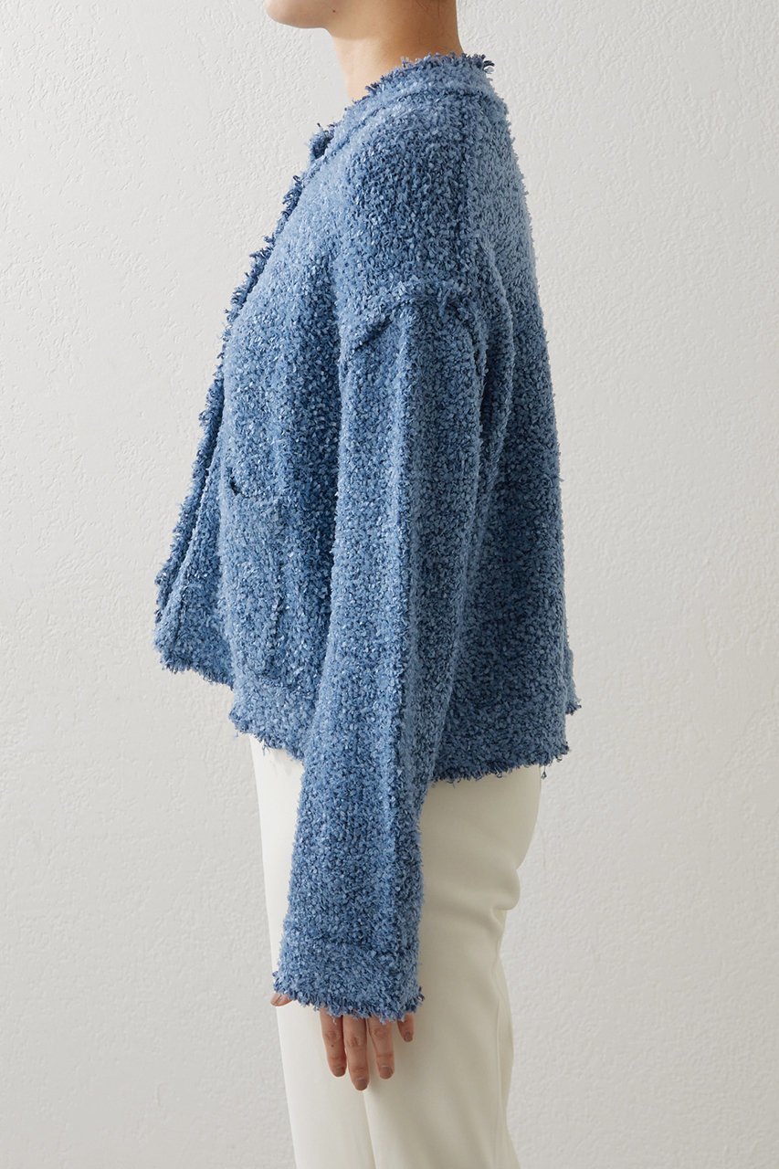 【ウィムガゼット/Whim Gazette】のニットTWEEDYジャケット 人気、トレンドファッション・服の通販 founy(ファニー) 　ファッション　Fashion　レディースファッション　Fashion for Women　アウター　Coat / Outerwear Collection　レディースジャケット・軽アウター　Jackets　おすすめ　Recommended / Our Picks　ジャケット　Jacket, Outerwear　ストレッチ　Stretch, Stretchy Fabric　ツイード　Twill, Twill Weave　デニム　Denim, Jeans Material　バランス　Balance, Style Balance　フォーマル　Formal, Dressy　ボトム　Bottoms, Lower Wear　other-8|ID: prp329100004348060 ipo3291000000035588009