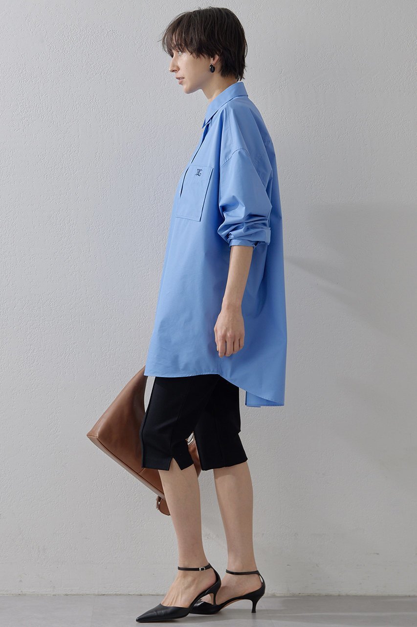 【ウィムガゼット/Whim Gazette】のロゴシシュウオーバーシャツ 人気、トレンドファッション・服の通販 founy(ファニー) 　ファッション　Fashion　レディースファッション　Fashion for Women　トップス・カットソー　Cut & Sew Tops　シャツ・ブラウス・オフィスカジュアル　Elegant Blouses & Button-Ups　スリーブ　Sleeve, Long Sleeve / Short Sleeve　ポケット　Pocket, Pocket Detail　ロング　Long, Long-Length　other-3|ID: prp329100004348062 ipo3291000000032873997