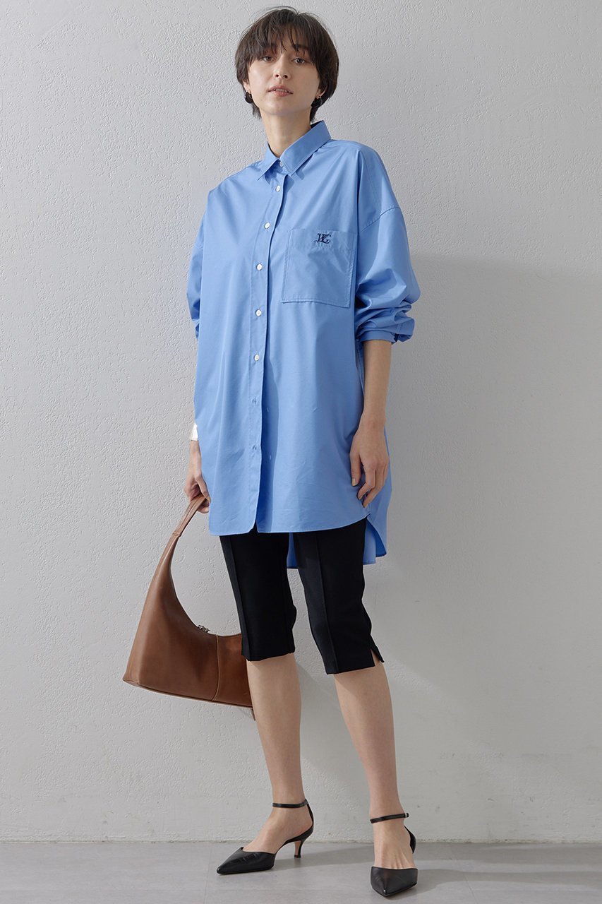 【ウィムガゼット/Whim Gazette】のロゴシシュウオーバーシャツ 人気、トレンドファッション・服の通販 founy(ファニー) 　ファッション　Fashion　レディースファッション　Fashion for Women　トップス・カットソー　Cut & Sew Tops　シャツ・ブラウス・オフィスカジュアル　Elegant Blouses & Button-Ups　スリーブ　Sleeve, Long Sleeve / Short Sleeve　ポケット　Pocket, Pocket Detail　ロング　Long, Long-Length　other-2|ID: prp329100004348062 ipo3291000000036071739