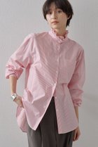 【ウィムガゼット/Whim Gazette】のネックギャザーシャツ 人気、トレンドファッション・服の通販 founy(ファニー) ファッション Fashion レディースファッション Fashion for Women トップス・カットソー Cut & Sew Tops シャツ・ブラウス・オフィスカジュアル Elegant Blouses & Button-Ups なめらか Smooth, Silky Texture クラシカル Classical, Vintage-Inspired コンパクト Compact, Small Size シンプル Simple, Minimal スタンド Stand Collar, Upright Stand ストライプ Stripe, Striped Pattern スリーブ Sleeve, Long Sleeve / Short Sleeve フリル Frill, Ruffle ブロード Broadcloth, Fine Cotton ベーシック Basic, Essential ポケット Pocket, Pocket Detail ロング Long, Long-Length ロンドン London Style, British Inspired エレガント 上品 Elegant thumbnail レッド|ID: prp329100004348063 ipo3291000000032855661