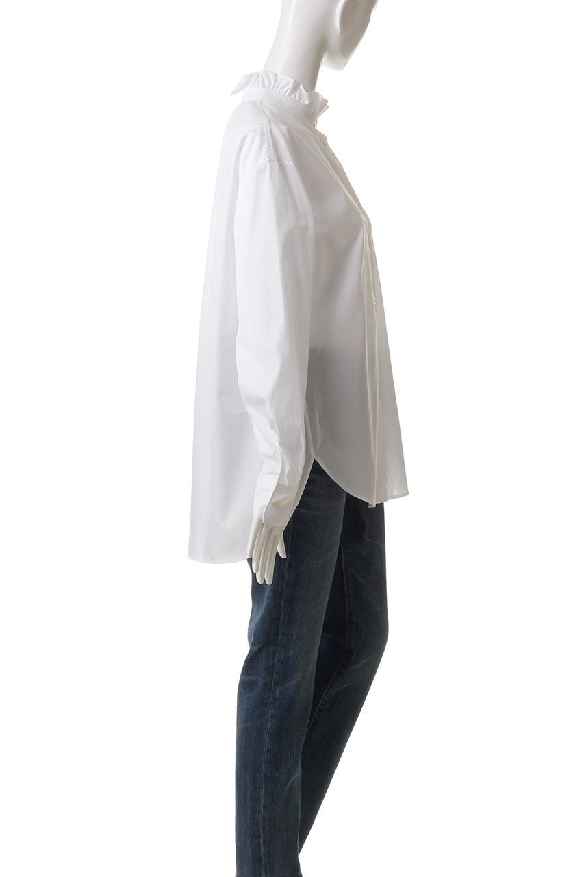 【ウィムガゼット/Whim Gazette】のネックギャザーシャツ 人気、トレンドファッション・服の通販 founy(ファニー) 　ファッション　Fashion　レディースファッション　Fashion for Women　トップス・カットソー　Cut & Sew Tops　シャツ・ブラウス・オフィスカジュアル　Elegant Blouses & Button-Ups　なめらか　Smooth, Silky Texture　クラシカル　Classical, Vintage-Inspired　コンパクト　Compact, Small Size　シンプル　Simple, Minimal　スタンド　Stand Collar, Upright Stand　ストライプ　Stripe, Striped Pattern　スリーブ　Sleeve, Long Sleeve / Short Sleeve　フリル　Frill, Ruffle　ブロード　Broadcloth, Fine Cotton　ベーシック　Basic, Essential　ポケット　Pocket, Pocket Detail　ロング　Long, Long-Length　ロンドン　London Style, British Inspired　エレガント 上品　Elegant　other-3|ID: prp329100004348063 ipo3291000000032855680