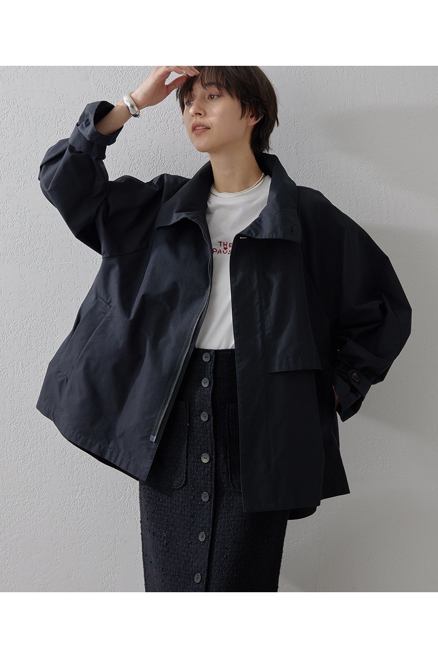 【ウィムガゼット/Whim Gazette】の【THE PAUSE】トレンチブルゾン インテリア・キッズ・メンズ・レディースファッション・服の通販 founy(ファニー) 　ファッション　Fashion　レディースファッション　Fashion for Women　アウター　Coat / Outerwear Collection　コート・ロングコート・ピーコート　Long Coats, Peacoats & More　ブルゾンジャケット・スポーティアウター　Blouson Jackets　ショート　Short, Short Length　スタイリッシュ　Stylish, Fashionable　トレンチ　Trench, Trench Coat　バランス　Balance, Style Balance　ブルゾン　Blouson, Bomber Jacket　ミドル　Middle Length, Mid Height　冬　Winter / This Winter　ブラック|ID: prp329100004348064 ipo3291000000032929646