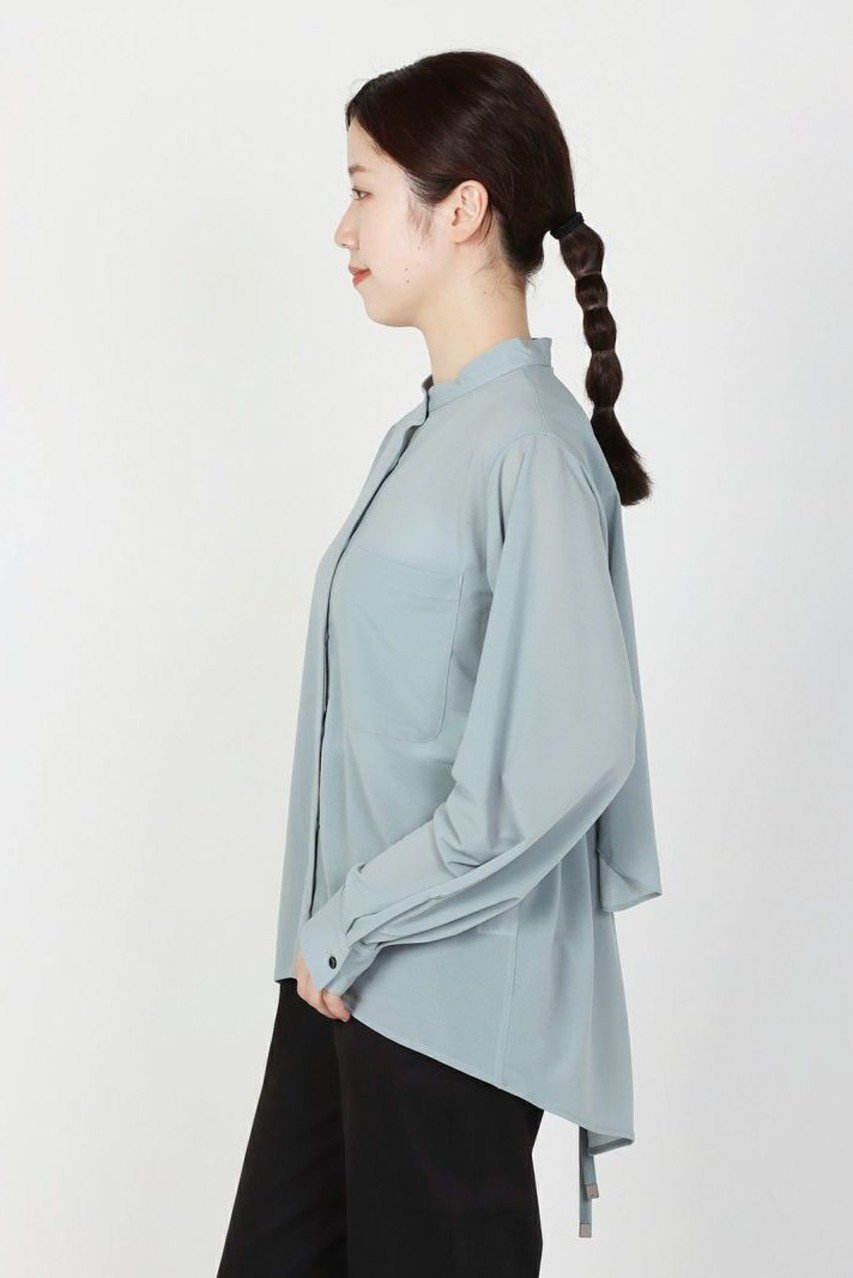 【レリル/lelill】のバックフラップシアー長袖シャツ 人気、トレンドファッション・服の通販 founy(ファニー) 　ファッション　Fashion　レディースファッション　Fashion for Women　トップス・カットソー　Cut & Sew Tops　シャツ・ブラウス・オフィスカジュアル　Elegant Blouses & Button-Ups　バッグ　Bags　おすすめ　Recommended / Our Picks　インナー　Innerwear　スリーブ　Sleeve, Long Sleeve / Short Sleeve　フラップ　Flap, Flap Pocket　ロング　Long, Long-Length　夏　Summer　長袖　Long Sleeve, Full Sleeve　other-3|ID: prp329100004349087 ipo3291000000032851582
