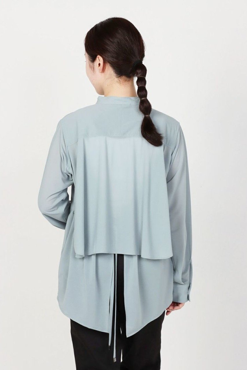 【レリル/lelill】のバックフラップシアー長袖シャツ 人気、トレンドファッション・服の通販 founy(ファニー) 　ファッション　Fashion　レディースファッション　Fashion for Women　トップス・カットソー　Cut & Sew Tops　シャツ・ブラウス・オフィスカジュアル　Elegant Blouses & Button-Ups　バッグ　Bags　おすすめ　Recommended / Our Picks　インナー　Innerwear　スリーブ　Sleeve, Long Sleeve / Short Sleeve　フラップ　Flap, Flap Pocket　ロング　Long, Long-Length　夏　Summer　長袖　Long Sleeve, Full Sleeve　other-7|ID: prp329100004349087 ipo3291000000032851604