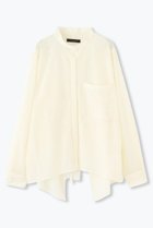 【レリル/lelill】のバックフラップシアー長袖シャツ ホワイト|ID: prp329100004349087 ipo3291000000035739501