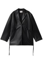 【マノフ/MANOF】のFAUX LEATHER JACKET/コート BLACK|ID: prp329100004349111 ipo3291000000032919770