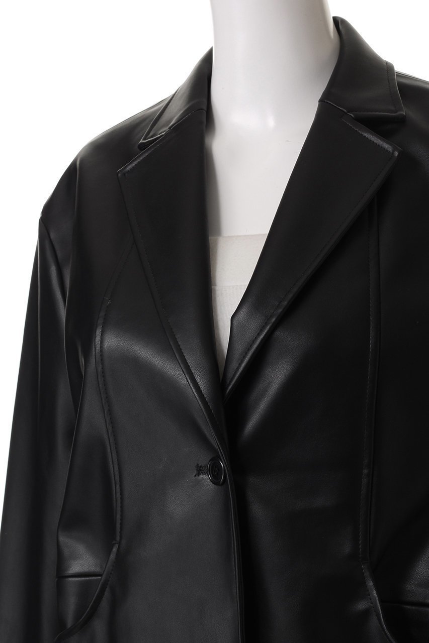 【マノフ/MANOF】のFAUX LEATHER JACKET/コート 人気、トレンドファッション・服の通販 founy(ファニー) 　ファッション　Fashion　レディースファッション　Fashion for Women　アウター　Coat / Outerwear Collection　コート・ロングコート・ピーコート　Long Coats, Peacoats & More　レディースジャケット・軽アウター　Jackets　ジャケット　Jacket, Outerwear　トレンド　Trend, Trending Now　フェイクレザー　Faux Leather, PU Leather　ポケット　Pocket, Pocket Detail　other-5|ID: prp329100004349111 ipo3291000000032919805