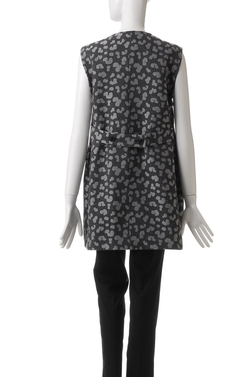 【クラネ/CLANE】のLINEN LEOPARD GILET/ジレ・ベスト 人気、トレンドファッション・服の通販 founy(ファニー) 　ファッション　Fashion　レディースファッション　Fashion for Women　アウター　Coat / Outerwear Collection　レディースジャケット・軽アウター　Jackets　ジャカード／ジャガード　Jacquard, Woven Pattern　ジャケット　Jacket, Outerwear　ノースリーブ　Sleeveless, No-Sleeve　フォルム　Silhouette, Form　ベスト　Vest, Waistcoat　マニッシュ　Mannish, Boyish　レオパード　Leopard, Animal Print　other-4|ID: prp329100004349112 ipo3291000000032919991