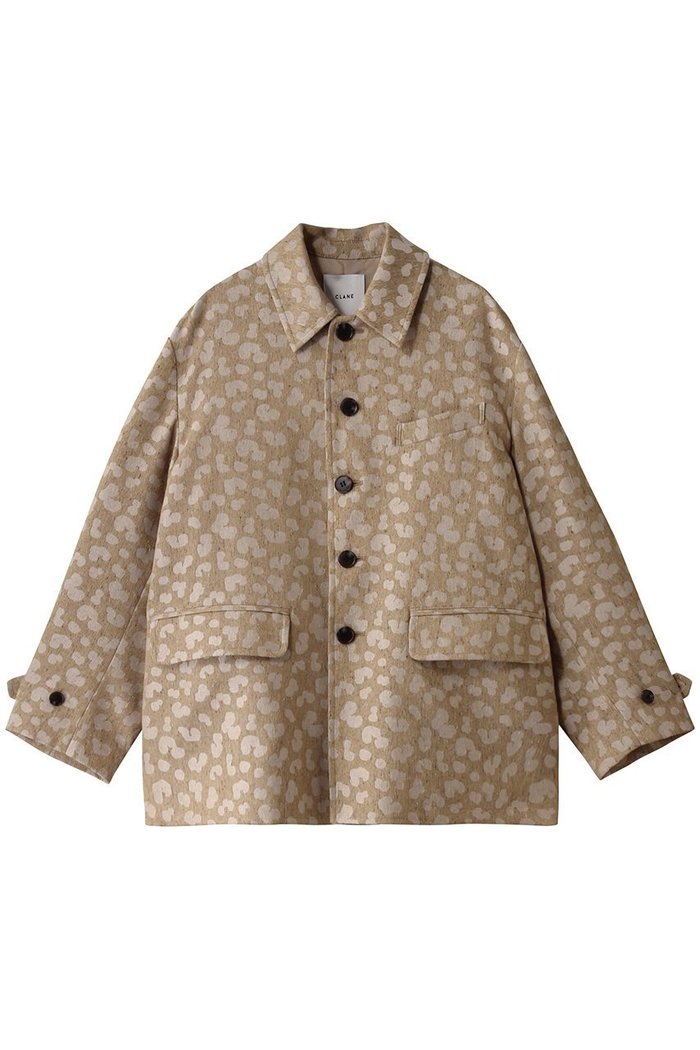 【クラネ/CLANE】のLINEN LEOPARD JACKET/ジャケット インテリア・キッズ・メンズ・レディースファッション・服の通販 founy(ファニー) https://founy.com/ ファッション Fashion レディースファッション Fashion for Women アウター Coat / Outerwear Collection レディースジャケット・軽アウター Jackets ジャカード／ジャガード Jacquard, Woven Pattern ジャケット Jacket, Outerwear フラップ Flap, Flap Pocket ポケット Pocket, Pocket Detail マニッシュ Mannish, Boyish レオパード Leopard, Animal Print |ID: prp329100004349113 ipo3291000000032920042