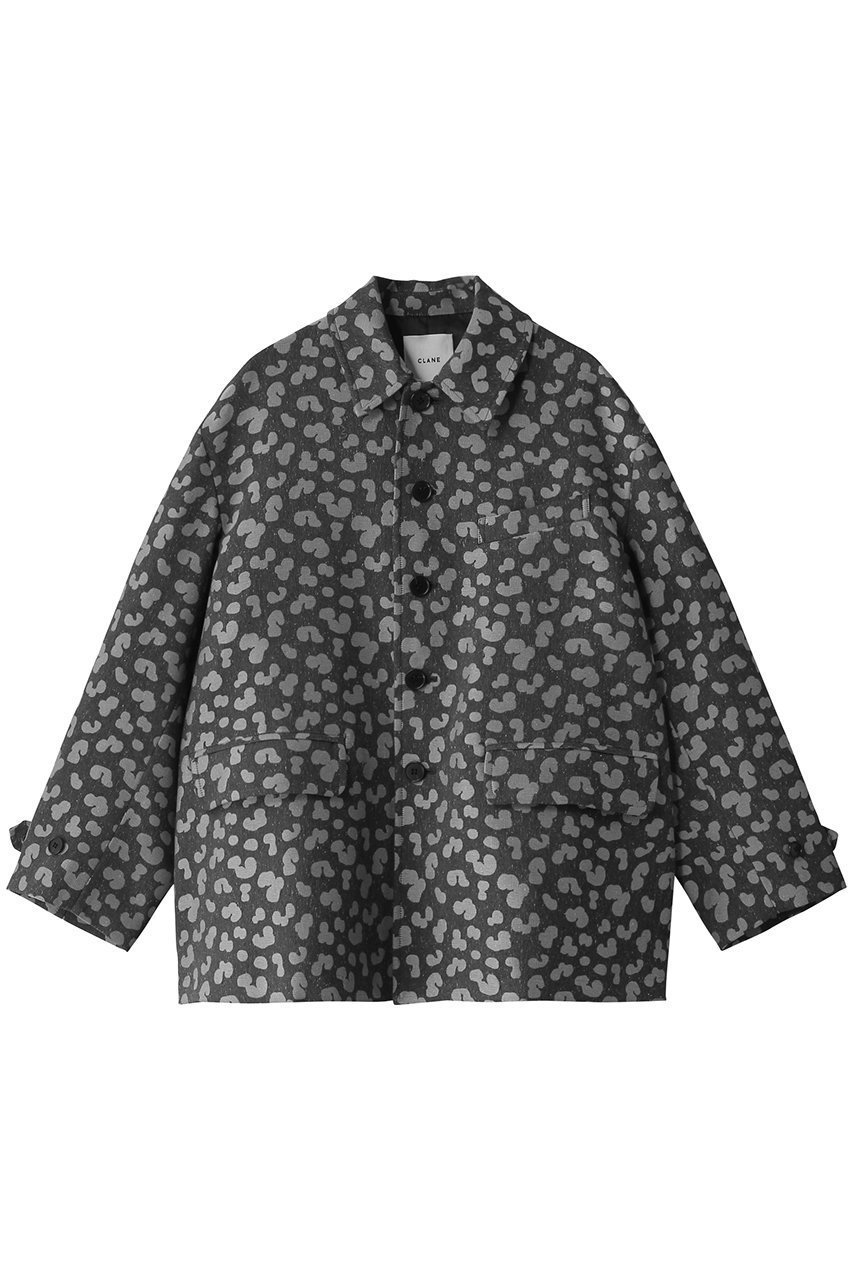 【クラネ/CLANE】のLINEN LEOPARD JACKET/ジャケット インテリア・キッズ・メンズ・レディースファッション・服の通販 founy(ファニー) 　ファッション　Fashion　レディースファッション　Fashion for Women　アウター　Coat / Outerwear Collection　レディースジャケット・軽アウター　Jackets　ジャカード／ジャガード　Jacquard, Woven Pattern　ジャケット　Jacket, Outerwear　フラップ　Flap, Flap Pocket　ポケット　Pocket, Pocket Detail　マニッシュ　Mannish, Boyish　レオパード　Leopard, Animal Print　BLACK|ID: prp329100004349113 ipo3291000000032920057