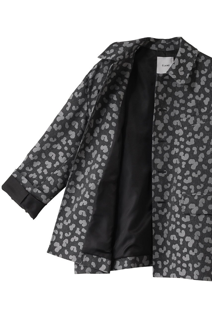 【クラネ/CLANE】のLINEN LEOPARD JACKET/ジャケット 人気、トレンドファッション・服の通販 founy(ファニー) 　ファッション　Fashion　レディースファッション　Fashion for Women　アウター　Coat / Outerwear Collection　レディースジャケット・軽アウター　Jackets　ジャカード／ジャガード　Jacquard, Woven Pattern　ジャケット　Jacket, Outerwear　フラップ　Flap, Flap Pocket　ポケット　Pocket, Pocket Detail　マニッシュ　Mannish, Boyish　レオパード　Leopard, Animal Print　other-6|ID: prp329100004349113 ipo3291000000032920094