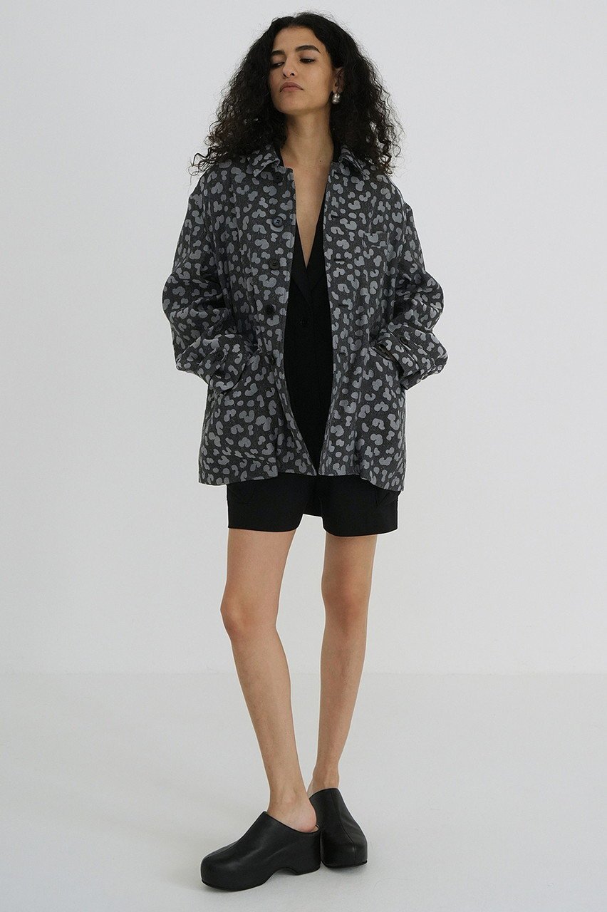 【クラネ/CLANE】のLINEN LEOPARD JACKET/ジャケット 人気、トレンドファッション・服の通販 founy(ファニー) 　ファッション　Fashion　レディースファッション　Fashion for Women　アウター　Coat / Outerwear Collection　レディースジャケット・軽アウター　Jackets　ジャカード／ジャガード　Jacquard, Woven Pattern　ジャケット　Jacket, Outerwear　フラップ　Flap, Flap Pocket　ポケット　Pocket, Pocket Detail　マニッシュ　Mannish, Boyish　レオパード　Leopard, Animal Print　other-8|ID: prp329100004349113 ipo3291000000032920108