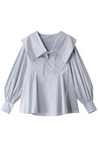 【クラネ/CLANE】のBIG COLLAR DRAWSTRING BLOUSE/シャツ 人気、トレンドファッション・服の通販 founy(ファニー) ファッション Fashion レディースファッション WOMEN トップス・カットソー Tops/Tshirt シャツ/ブラウス Shirts/Blouses 2025年 2025 2025春夏・S/S Ss,Spring/Summer,2025 シェイプ Shape スリーブ Sleeve デニム Denim トレンド Trend フレア Flare ボトム Bottom ロング Long ワイド Wide 夏 Summer 春 Spring S/S・春夏 Ss・Spring/Summer thumbnail SAX|ID: prp329100004349114 ipo3291000000030369120