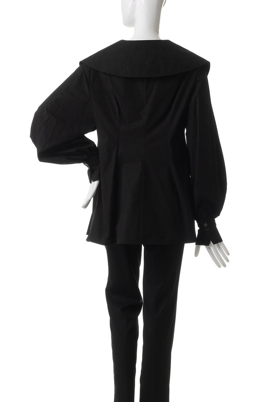 【クラネ/CLANE】のBIG COLLAR DRAWSTRING BLOUSE/シャツ 人気、トレンドファッション・服の通販 founy(ファニー) 　ファッション　Fashion　レディースファッション　WOMEN　トップス・カットソー　Tops/Tshirt　シャツ/ブラウス　Shirts/Blouses　シェイプ　Shape　スリーブ　Sleeve　デニム　Denim　トレンド　Trend　フレア　Flare　ボトム　Bottom　ロング　Long　ワイド　Wide　other-4|ID: prp329100004349114 ipo3291000000031351604