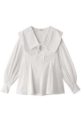 【クラネ/CLANE】のBIG COLLAR DRAWSTRING BLOUSE/シャツ 人気、トレンドファッション・服の通販 founy(ファニー) ファッション Fashion レディースファッション Fashion for Women トップス・カットソー Cut & Sew Tops シャツ・ブラウス・オフィスカジュアル Elegant Blouses & Button-Ups シェイプ Shape, Slim Fit スリーブ Sleeve, Long Sleeve / Short Sleeve デニム Denim, Jeans Material トレンド Trend, Trending Now フレア Flare, Flared ボトム Bottoms, Lower Wear ロング Long, Long-Length ワイド Wide, Wide Fit |ID:prp329100004349114
