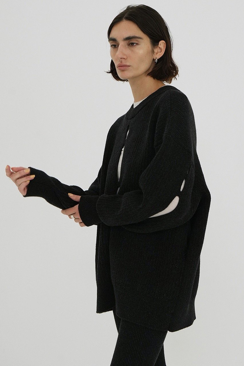 【クラネ/CLANE】のW FACE COLOR MIX HOLE SLEEVE C/D/ニットカーディガン 人気、トレンドファッション・服の通販 founy(ファニー) 　ファッション　Fashion　レディースファッション　Fashion for Women　トップス・カットソー　Cut & Sew Tops　ニット　Knit Tops & Sweaters　カーディガン・羽織り　Layered Style Cardigans　カーディガン　Cardigan, Knitwear　定番　Standard, Basic Item　無地　Plain, Solid Color　other-7|ID: prp329100004349115 ipo3291000000032955613