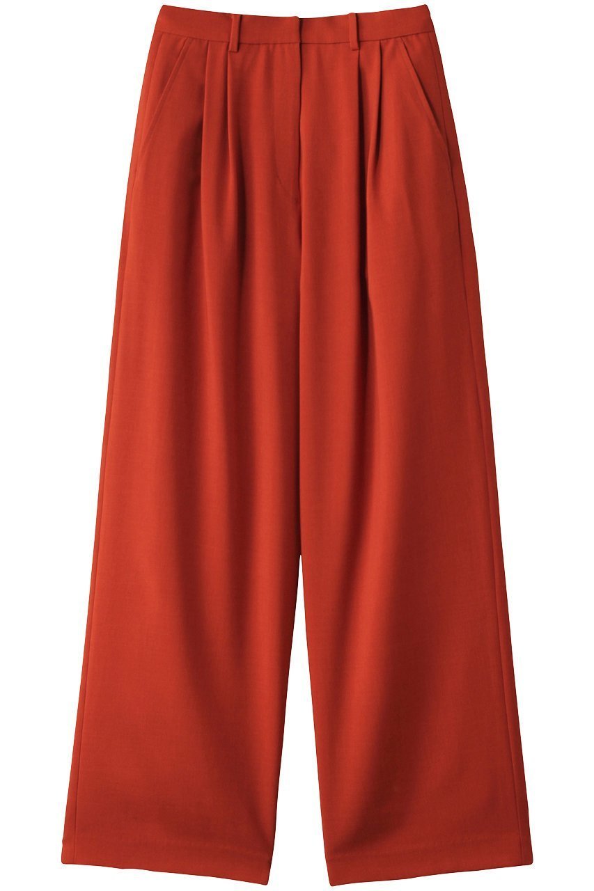 【クラネ/CLANE】のBASIC TUCK PANTS/パンツ インテリア・キッズ・メンズ・レディースファッション・服の通販 founy(ファニー) 　ファッション　Fashion　レディースファッション　Fashion for Women　パンツ　Pants & Trousers　トレンド　Trend, Trending Now　リラックス　Relax, Relaxed Fit　定番　Standard, Basic Item　RED|ID: prp329100004349116 ipo3291000000032936649
