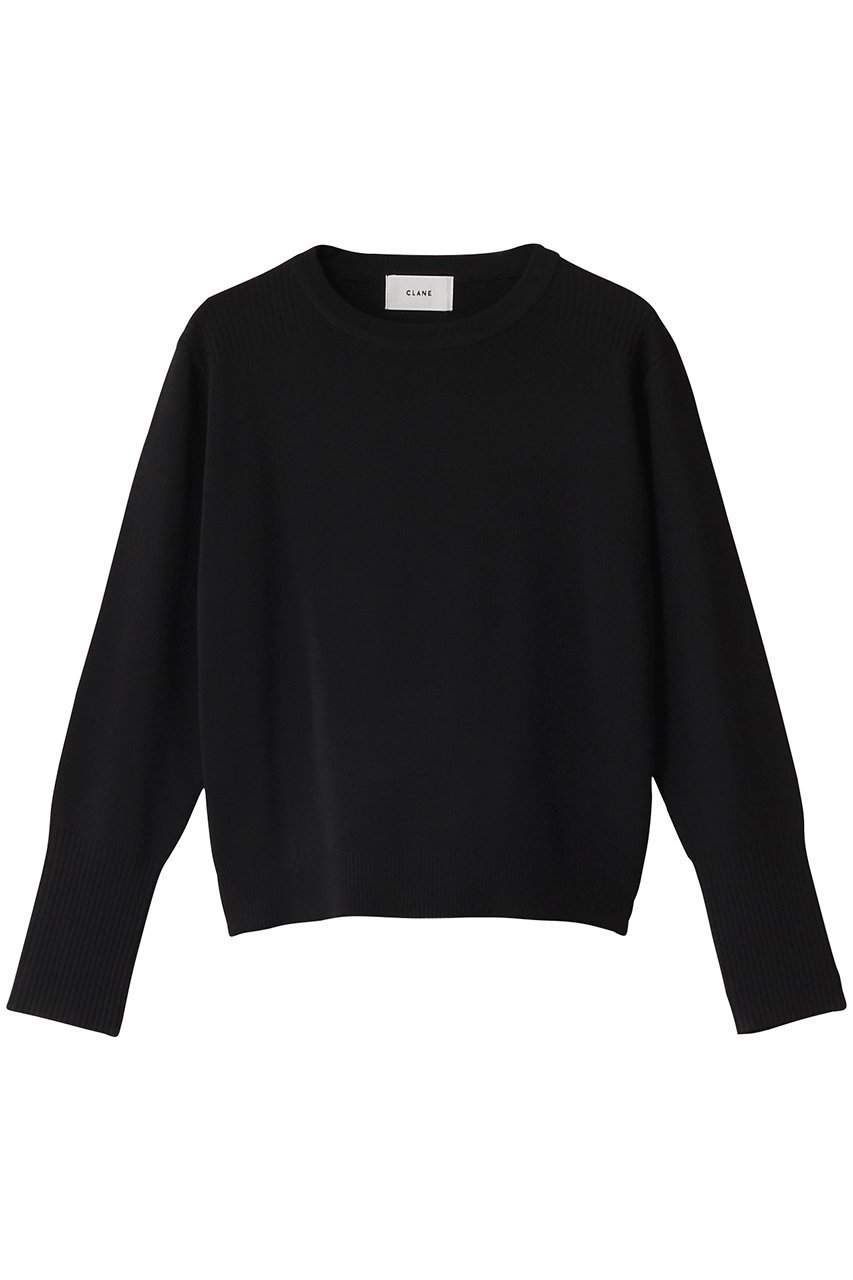 【クラネ/CLANE】のBASIC COMPACT KNIT TOPS/ニット インテリア・キッズ・メンズ・レディースファッション・服の通販 founy(ファニー) 　ファッション　Fashion　レディースファッション　Fashion for Women　トップス・カットソー　Cut & Sew Tops　ニット　Knit Tops & Sweaters　カジュアルプルオーバー・ニットトップス　Pullovers & Knit Tops / Casual Pullovers　インナー　Innerwear　コンパクト　Compact, Small Size　ベーシック　Basic, Essential　ボトム　Bottoms, Lower Wear　BLACK|ID: prp329100004349117 ipo3291000000032955635