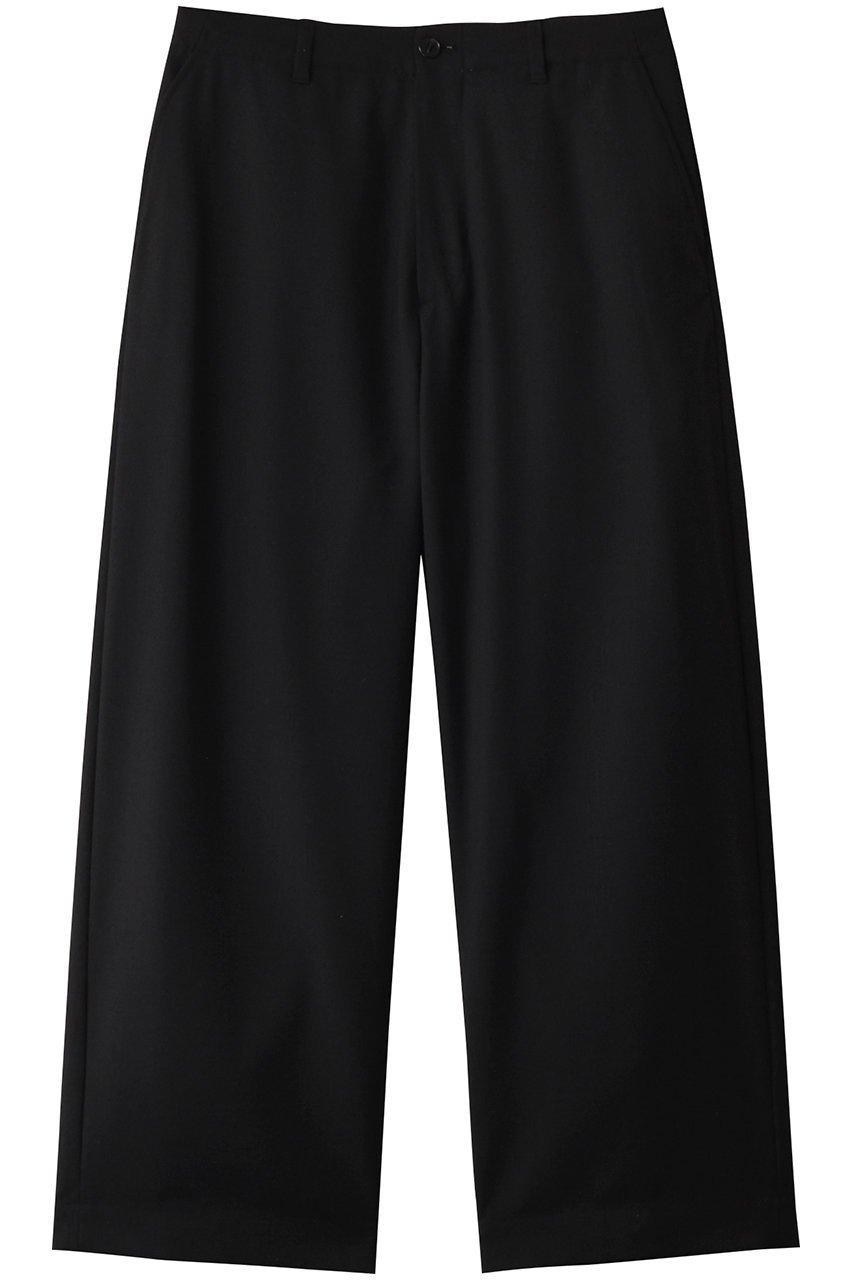 【ユニバーサルプロダクツ/UNIVERSAL PRODUCTS / MEN】の【MEN】SUMMER WOOL WIDE TROUSERS/ボトムス インテリア・キッズ・メンズ・レディースファッション・服の通販 founy(ファニー) 　ファッション　Fashion　メンズファッション　MEN　ボトムス　Bottoms/Men　サマー　Summer　フォルム　Form　ロング　Long　ワイド　Wide　夏　Summer　春　Spring　秋　Autumn/Fall　BLACK|ID: prp329100004349123 ipo3291000000030369160