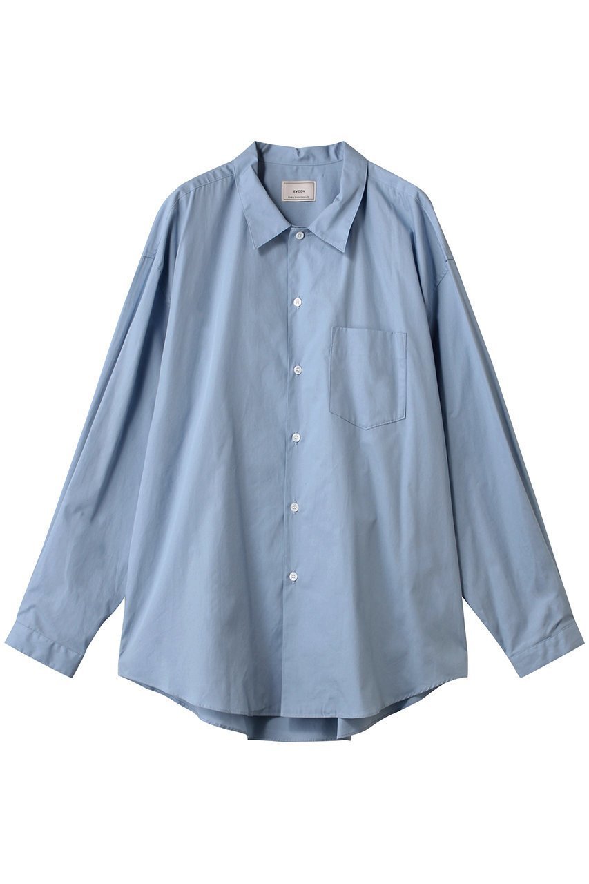 【エビコン/EVCON】のOVERSIZED L/S SHIRTS/シャツ インテリア・キッズ・メンズ・レディースファッション・服の通販 founy(ファニー) 　ファッション　Fashion　レディースファッション　WOMEN　トップス・カットソー　Tops/Tshirt　シャツ/ブラウス　Shirts/Blouses　2025年　2025　2025春夏・S/S　Ss,Spring/Summer,2025　ユニセックス　Unisex　シンプル　Simple　スリーブ　Sleeve　フォルム　Form　ロング　Long　夏　Summer　春　Spring　S/S・春夏　Ss・Spring/Summer　SAX|ID: prp329100004349127 ipo3291000000030369171