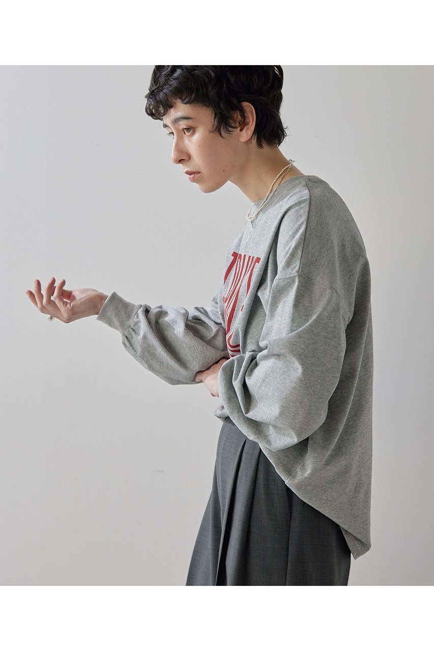 【ウィムガゼット/Whim Gazette】の【THE PAUSE】ウィーグルロゴロングTEE 人気、トレンドファッション・服の通販 founy(ファニー) 　ファッション　Fashion　レディースファッション　Fashion for Women　トップス・カットソー　Cut & Sew Tops　シャツ・ブラウス・オフィスカジュアル　Elegant Blouses & Button-Ups　ロングTシャツ・Tシャツ　Longline T-Shirts & Tees　カットソー・ベーシックTシャツ　Cut-and-Sewn Tops / Stretch Tees & Basics　スリーブ　Sleeve, Long Sleeve / Short Sleeve　バランス　Balance, Style Balance　プリント　Print, Printed Pattern　ルーズ　Loose, Oversized　ロング　Long, Long-Length　other-3|ID: prp329100004349129 ipo3291000000032841192
